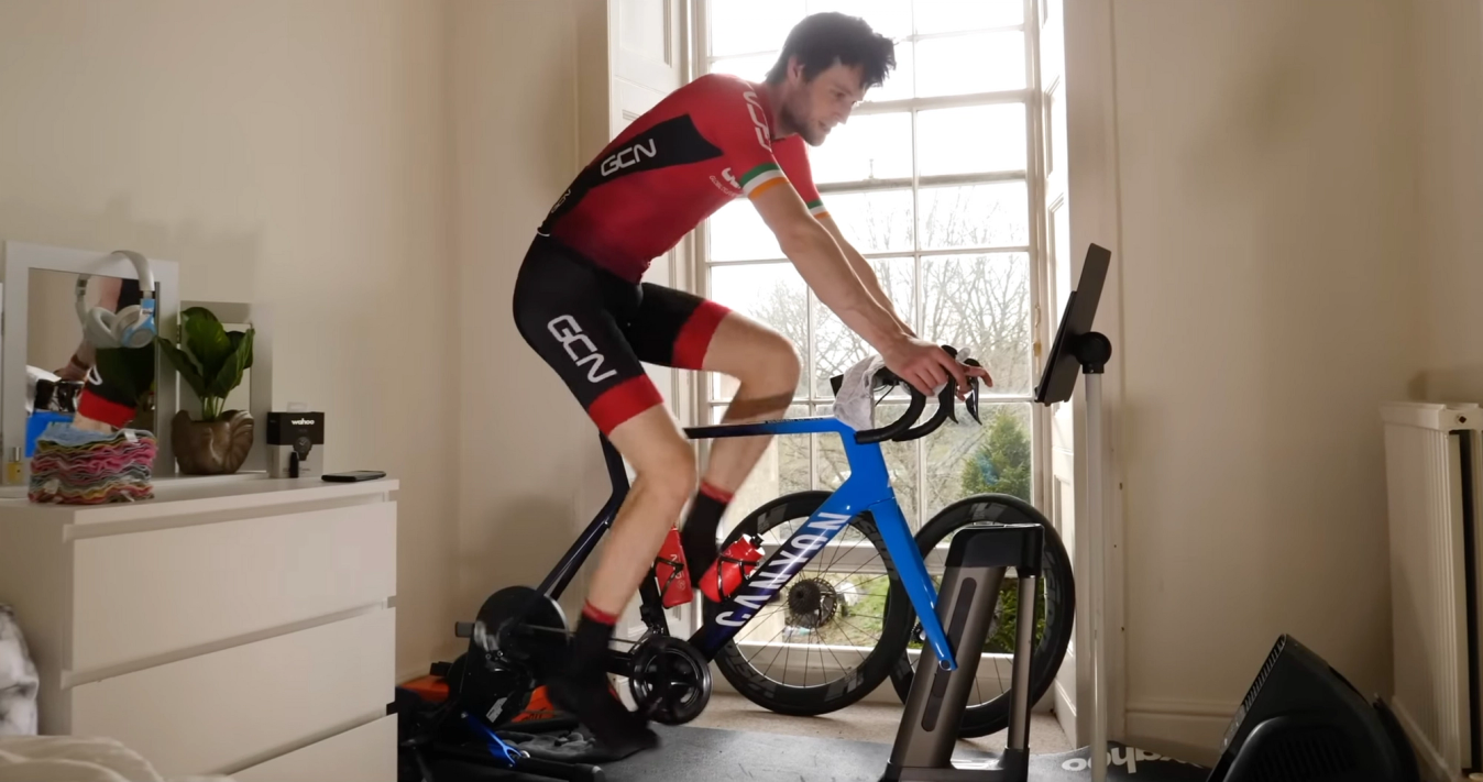Turbo trainers don't take up much space, making them a practical option