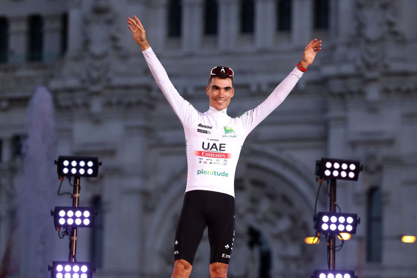 Juan Ayuso won the white jersey at the Vuelta a España in 2023