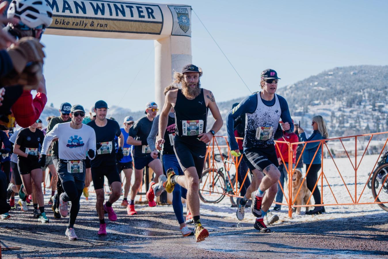 Old Man Winter Rally also pairs a 10km running race with the cycling event 