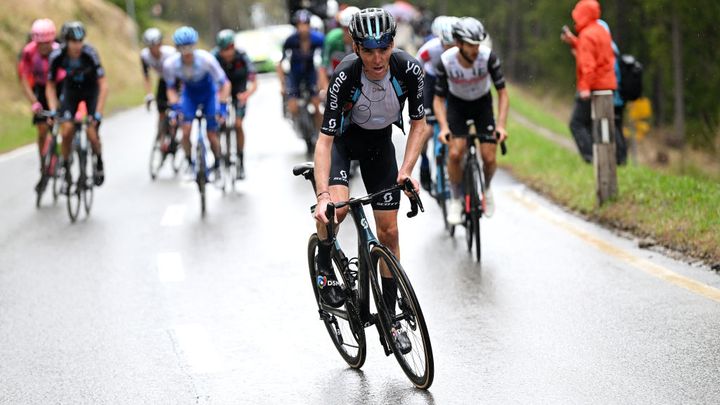 Romain Bardet in action at the Tour de Romandie in April