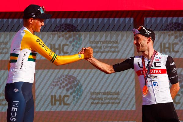Luke Plapp and Adam Yates finished second and third overall at the UAE Tour in 2023