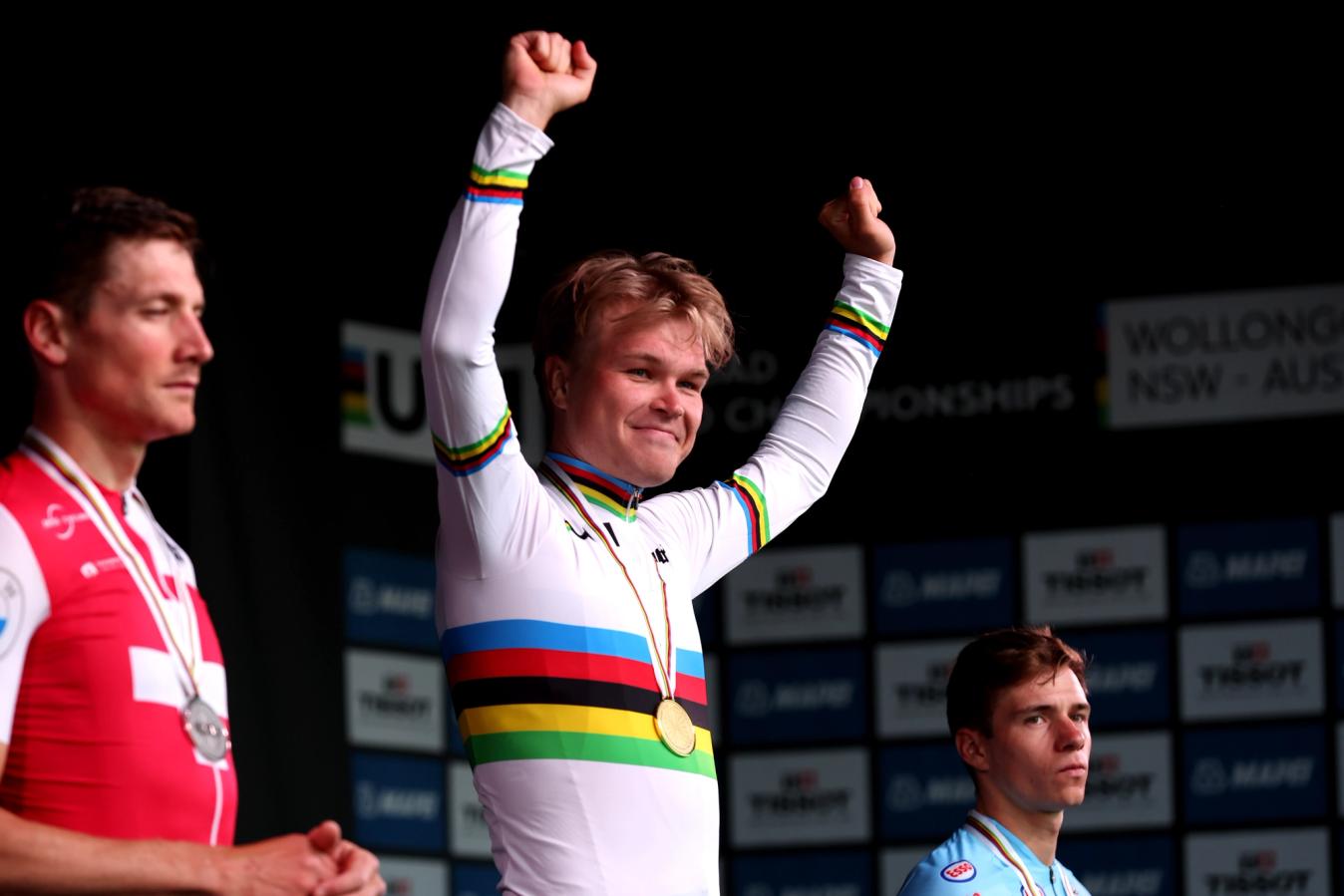 Tobias Foss surprised the favourites to become the 2022 men’s time trial world champion.