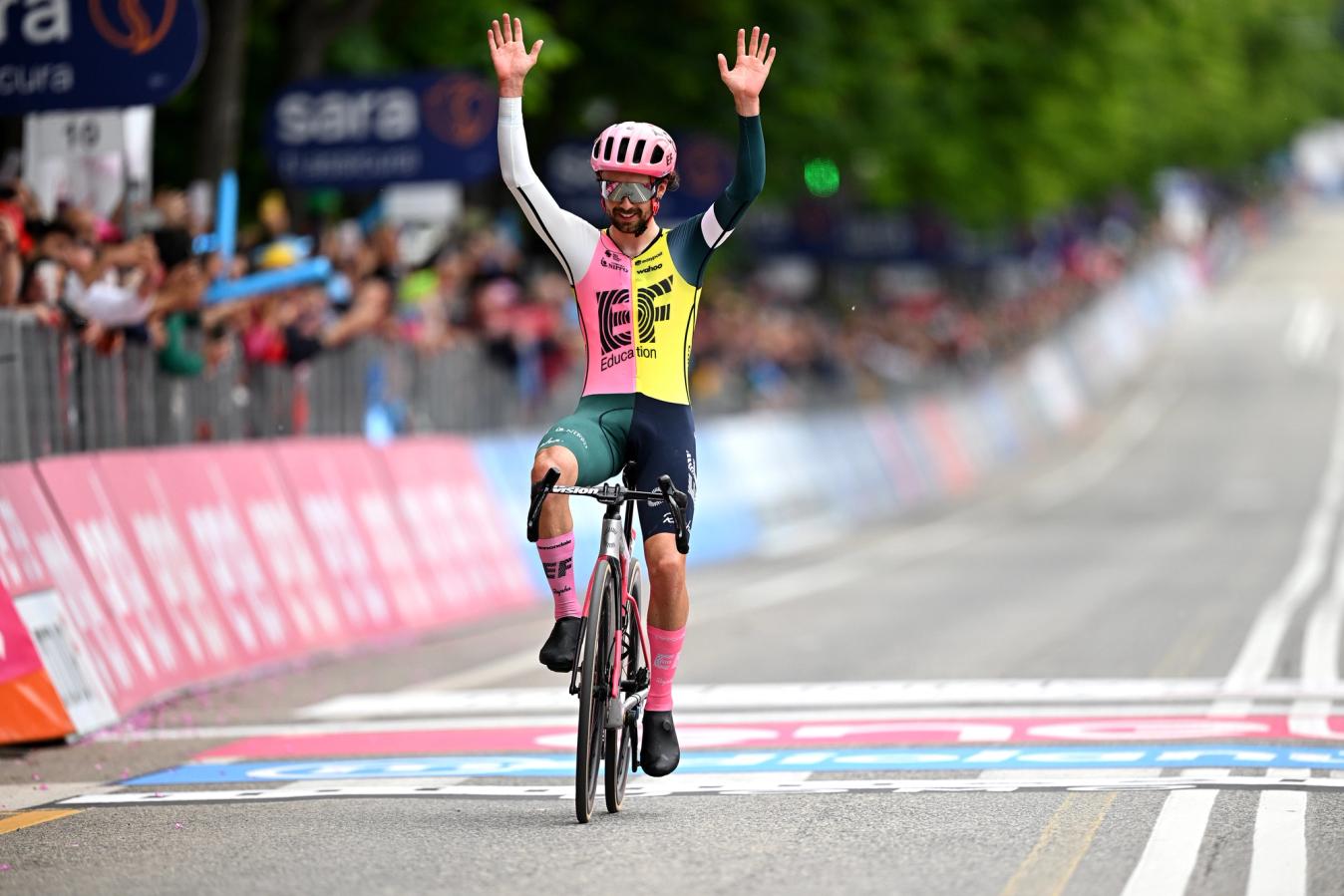 Ben Healy claimed his first Grand Tour victory on stage 8 of the 2023 Giro d'Italia