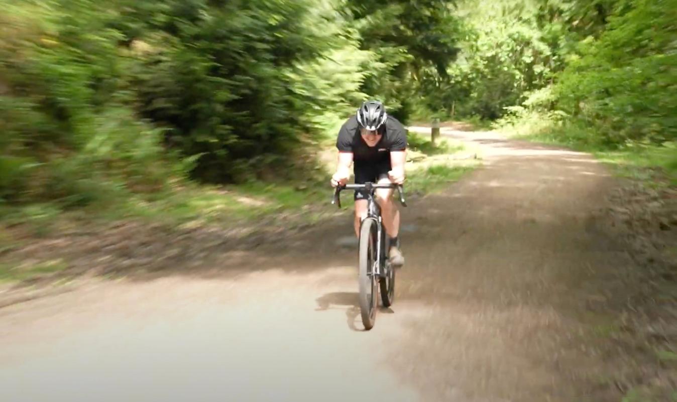 The flat time trial played in to the advantage of the gravel bike