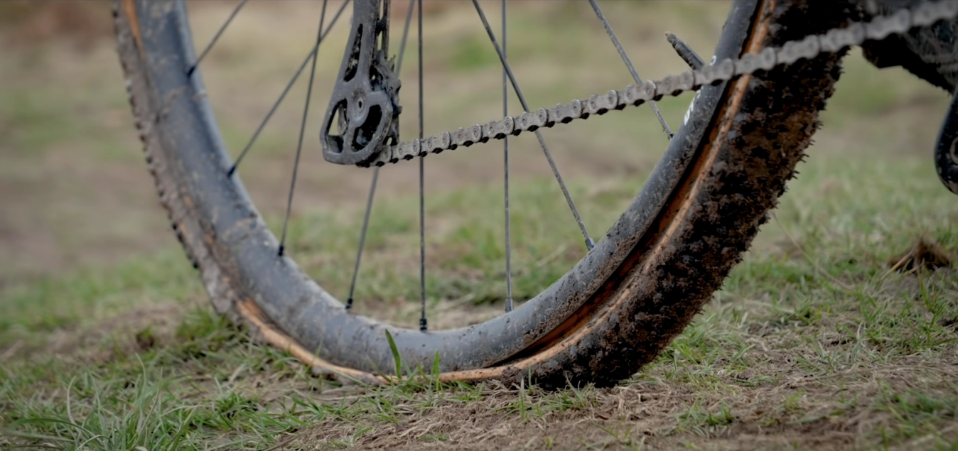 Gravel tyres can't take the hits quite like a mountain bike tyre