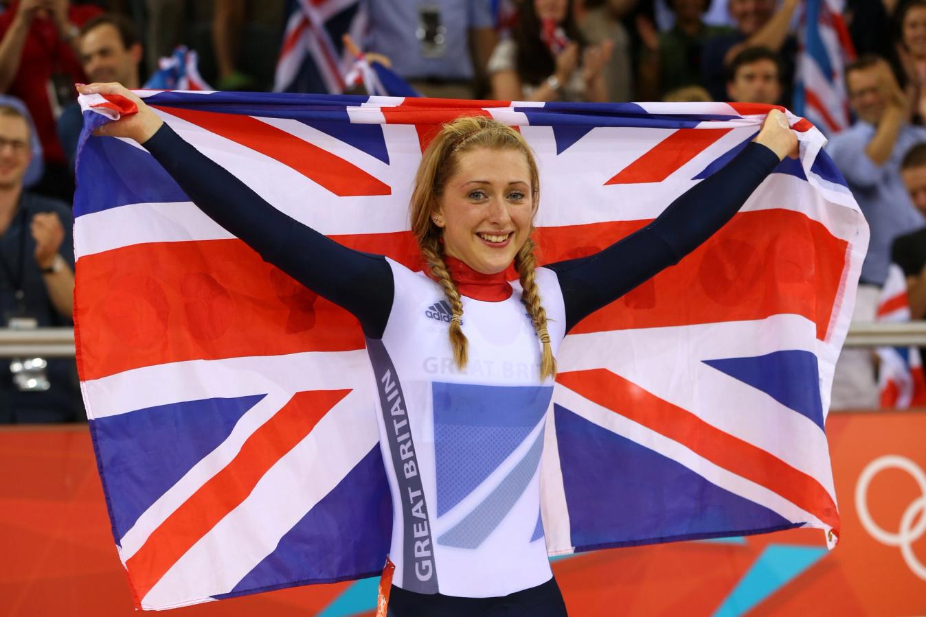 Laura Kenny, then Laura Trott, at the London 2012 Olympics