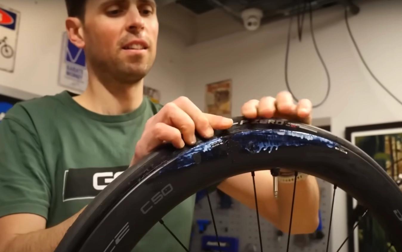 There is none of the associated mess that comes with a tubeless system with the good old fashioned inner tube