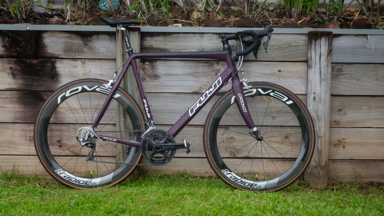 Glenn repainted this 2009 Fuji Team Pro and the results are stunning