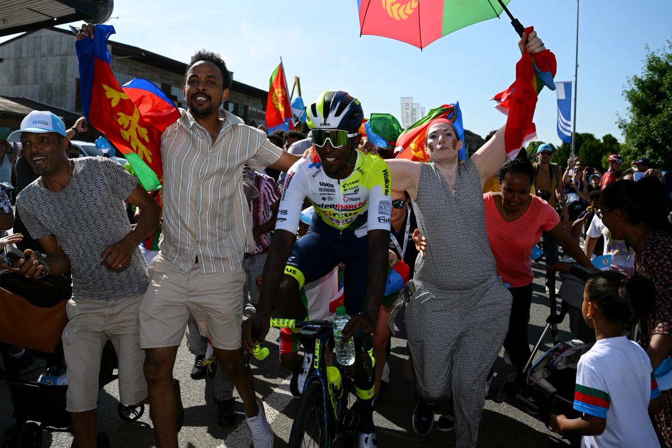The Intermarché-Circus-Wanty rider enjoys the support of Eritrean fans across the globe