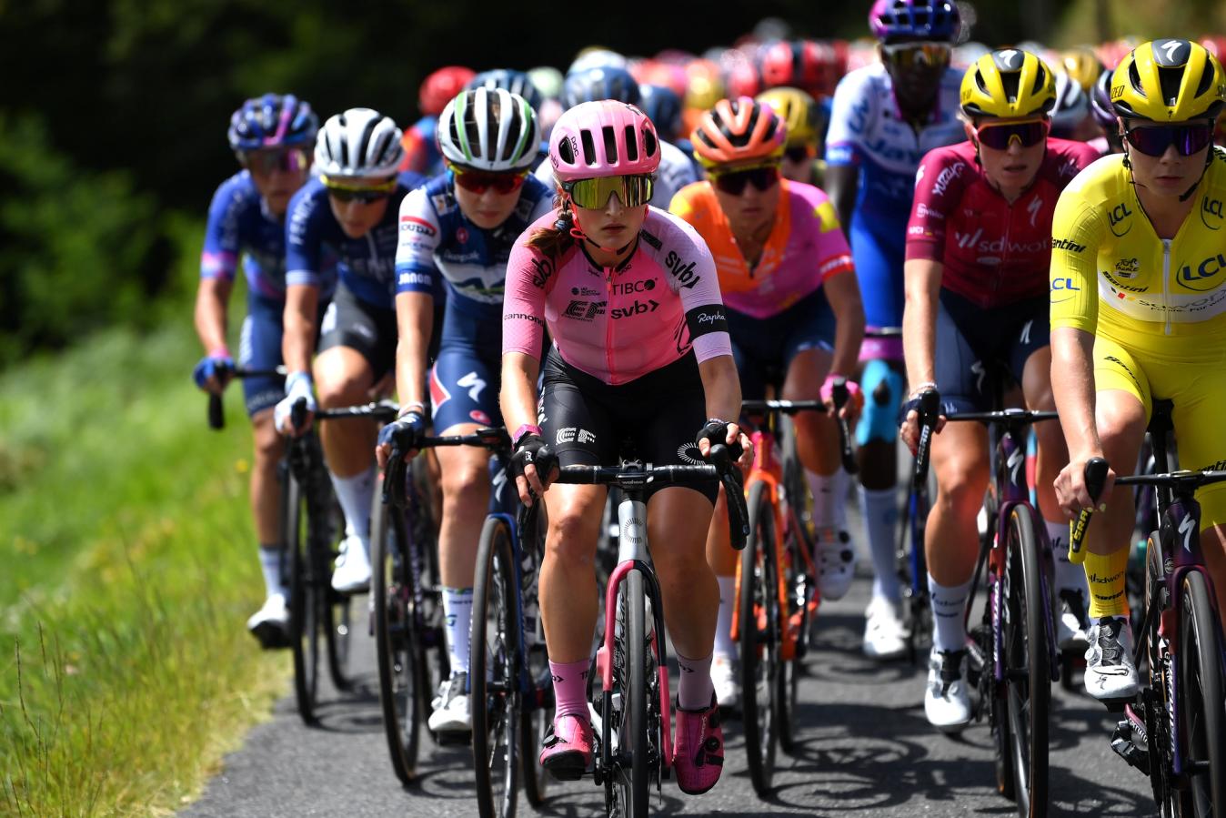 The EF Pro Cycling pink jerseys may be missing from the Tour de France Femmes peloton next summer