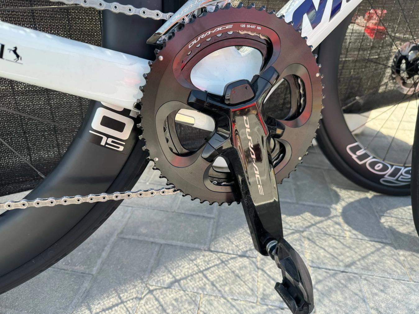The Shimano Dura-Ace 56/44t set-up