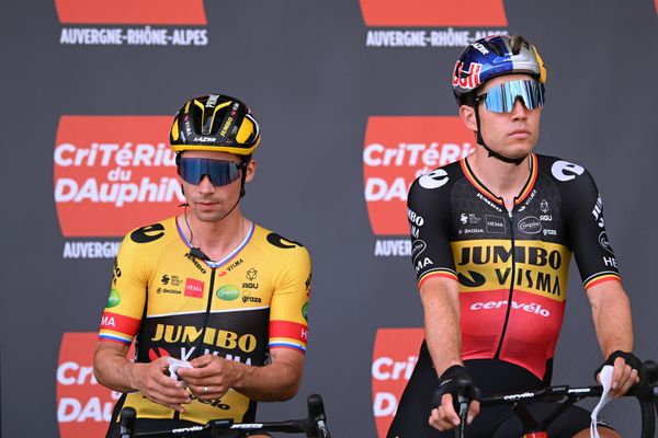 Primož Roglič (left) and Wout van Aert will be on separate teams next year