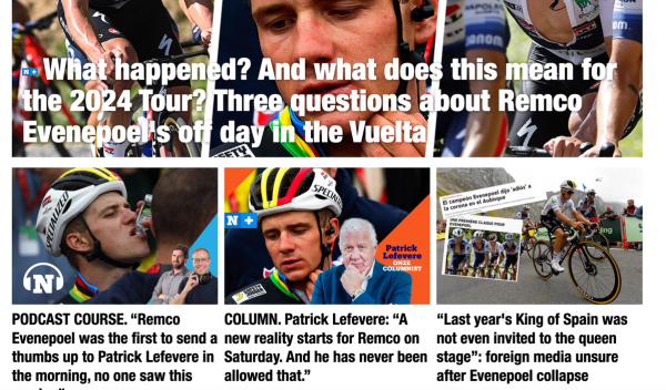 The Belgian cycling media have unsurprisingly focussed on Remco Evenepoel following his Vuelta a España collapse 