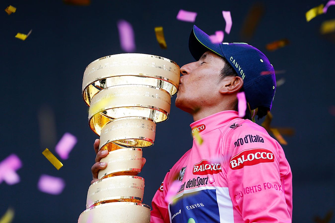 Nairo Quintana lifted the iconic Giro trophy in 2014