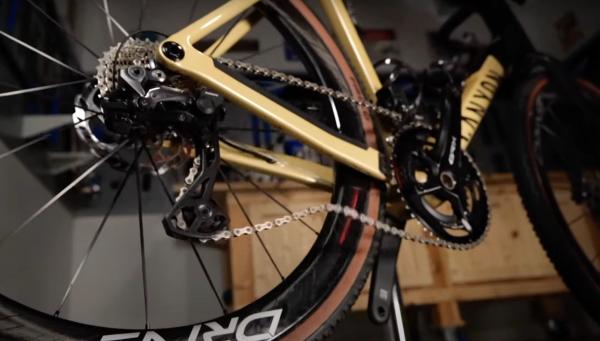 Bounce the bike on the ground to test the derailleur tension ideally looking for no chain slap