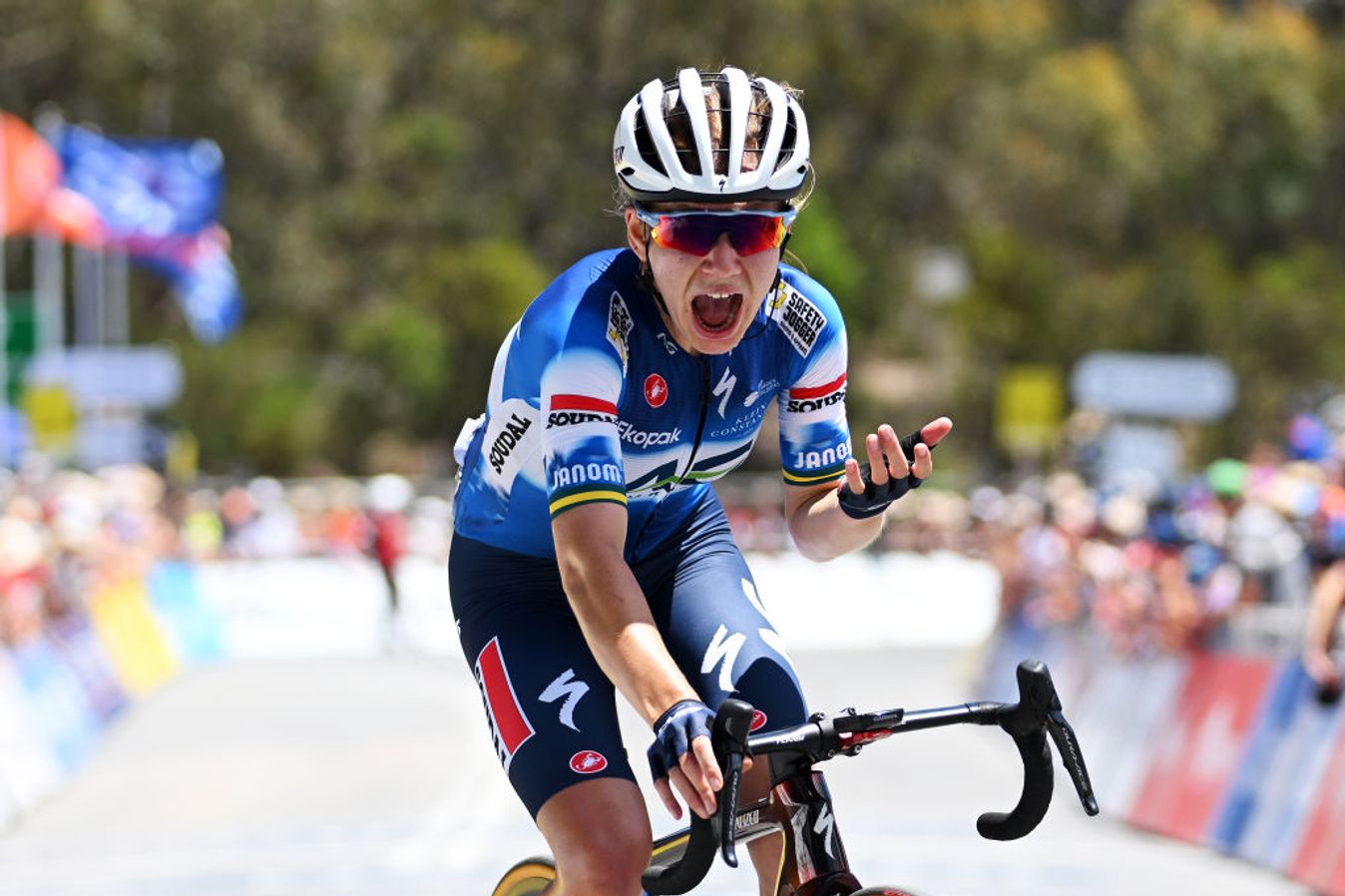 Sarah Gigante returned to winning ways at the Tour Down Under at the start of the year