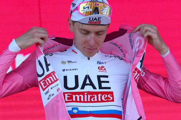 Tadej Pogačar (UAE Team Emirates) leads the Giro d'Italia after nine stages of racing
