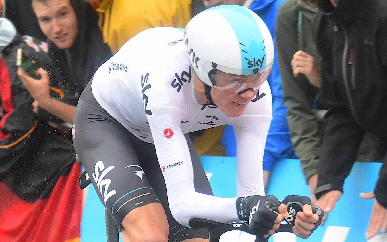 Chris Froome's 2018 Tour de France skinsuit came with added textured patches, which are no longer allowed