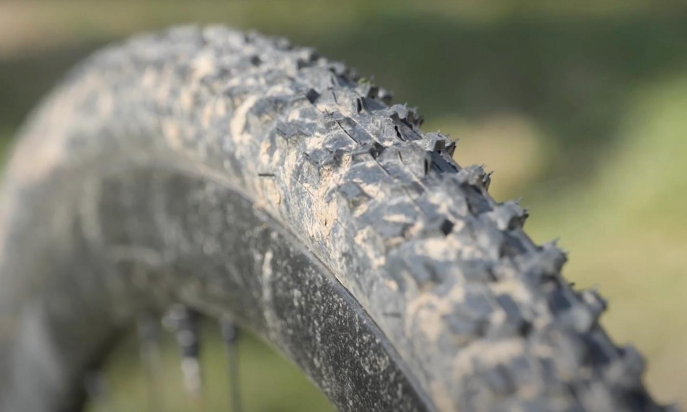 Running a mud tyre is a good choice whilst getting started for the increased confidence it can offer