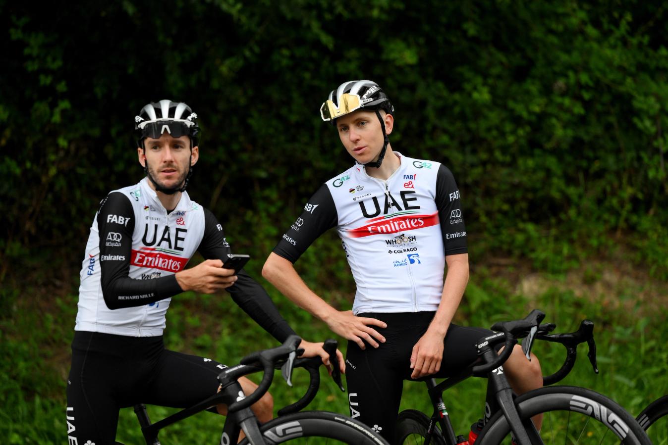 UAE Team Emirates have named Tadej Pogačar and Adam Yates as co-leaders 