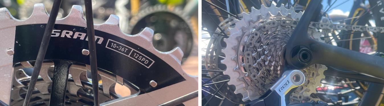 Most SRAM riders had a 10-36 cassette with a huge top cog