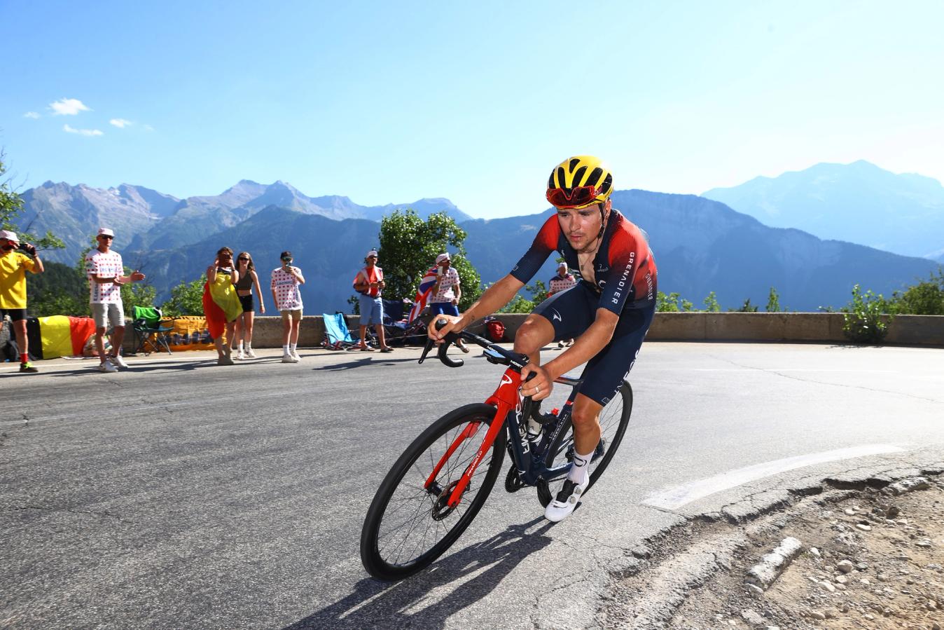 Alpe d'Huez is famous for its 21 hairpins that when last used saw Tom Pidock take an emphatic solo stage win