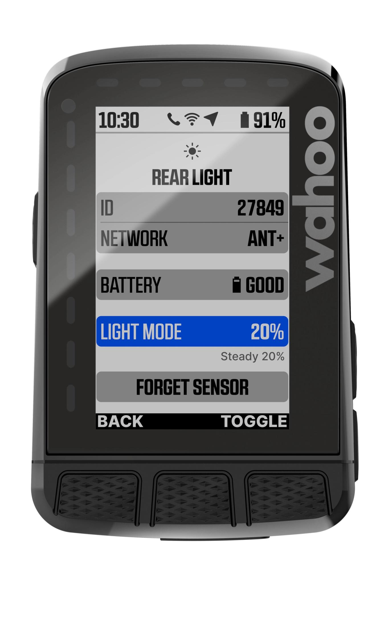 Smart bike lights can be controlled from Wahoo ELEMNT computers