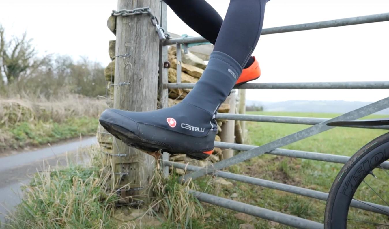 Much like gloves, overshoes are the most effective way to keep your feet warm and dry on wintery rides