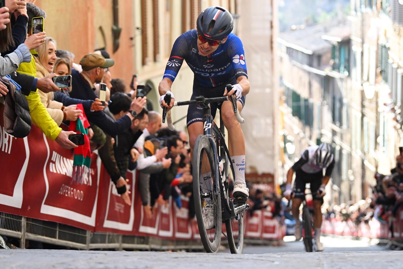 Romain Grégoire's eighth at Strade Bianche points to a future in the biggest races