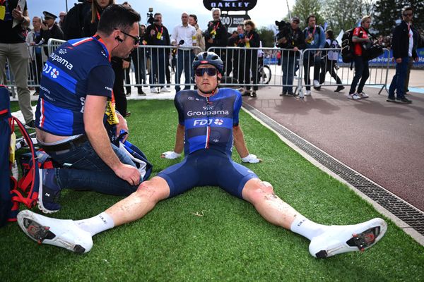 Stefan Küng recovers after the fastest ever edition of Paris-Roubaix