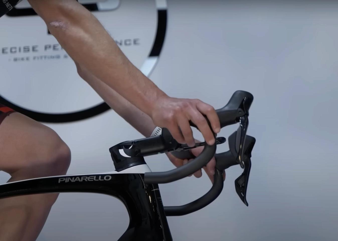 Resting your hands back on the bars could mean you need to adjust your reach.