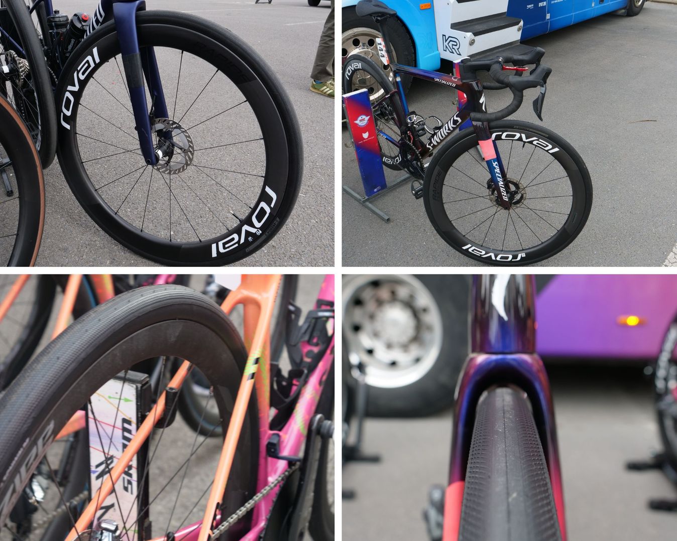 Multiple riders used 35mm tyres for this year's edition of Paris-Roubaix Femmes