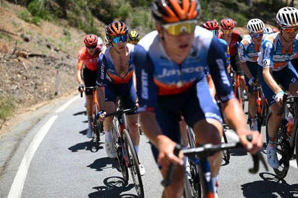 Simon Yates and Jayco AlUla took up the pace setting at the Tour Down Under, but to no avail