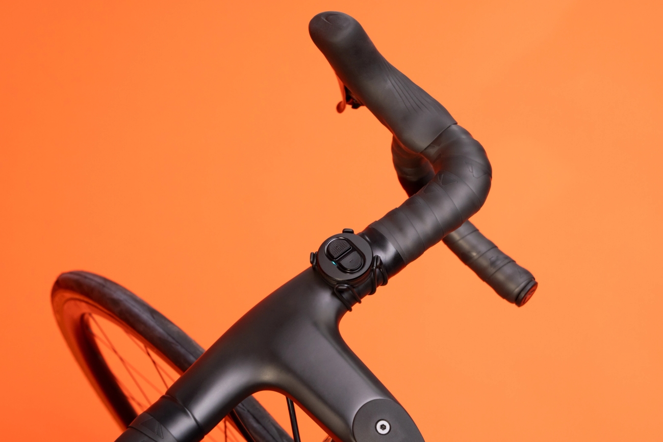 The Zwift Click can be mounted to road, mountain, or time trial bike with a simple O-ring fitting