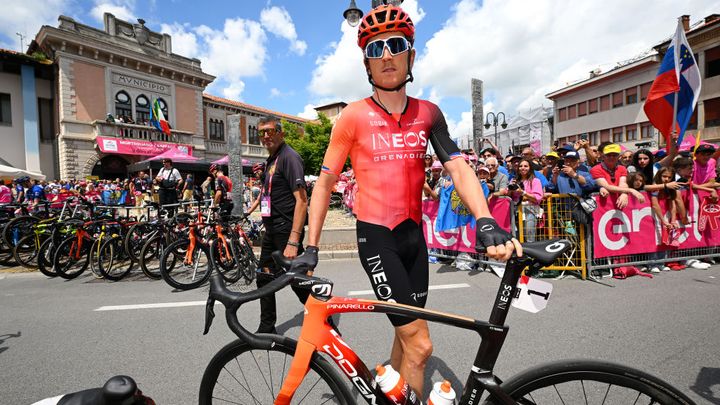 Geraint Thomas on stage 19 of the Giro d'Italia