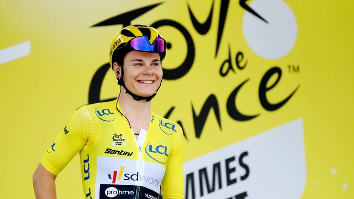 Lotte Kopecky took the yellow jersey after last year's Grand Départ in Clermont-Ferrand