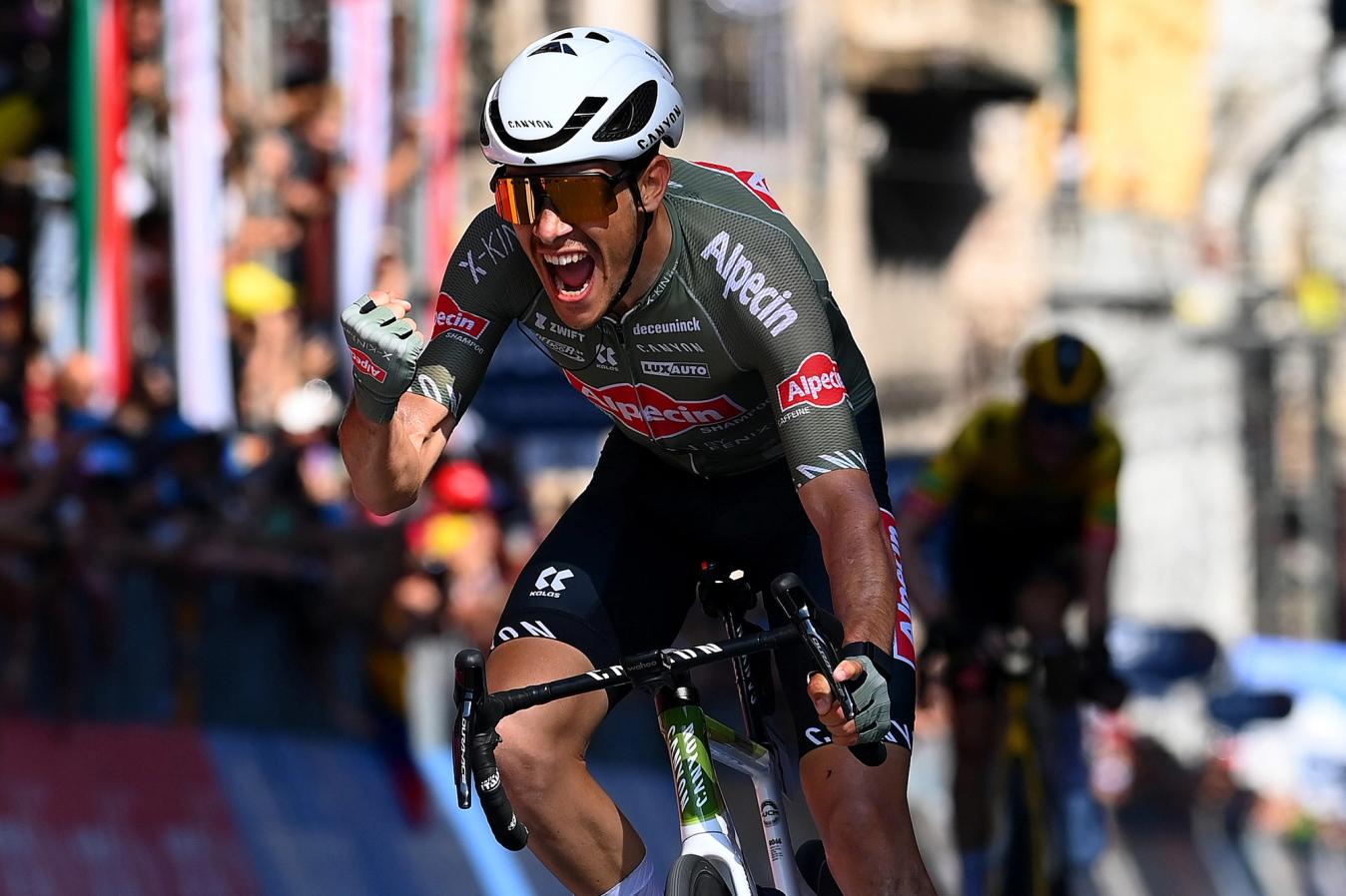 Stefano Oldani won stage 12 of last year's Giro d'Italia ahead of Lorenzo Rota