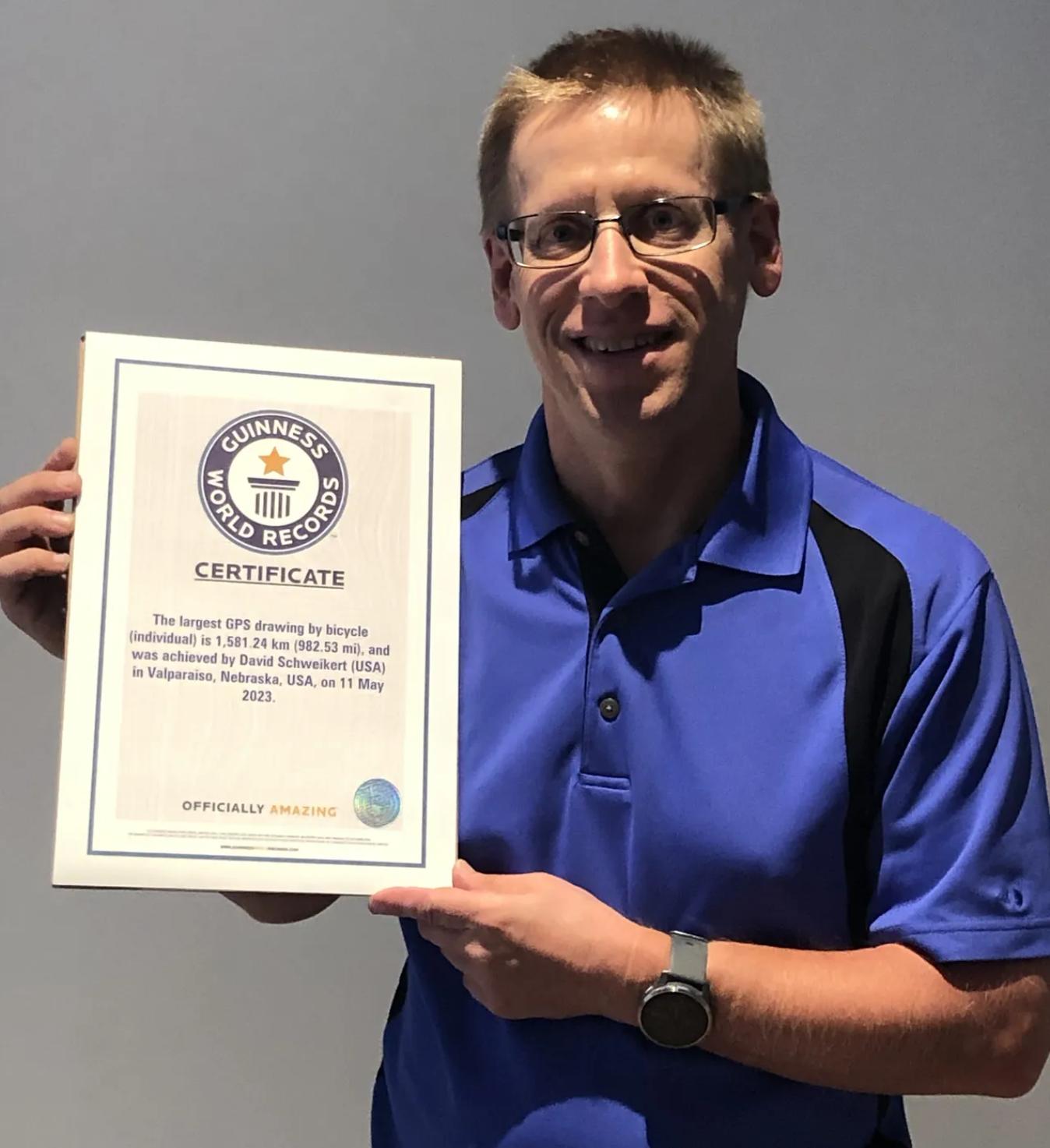 David Schweikert has now been officially named as the Guinness World Record holder