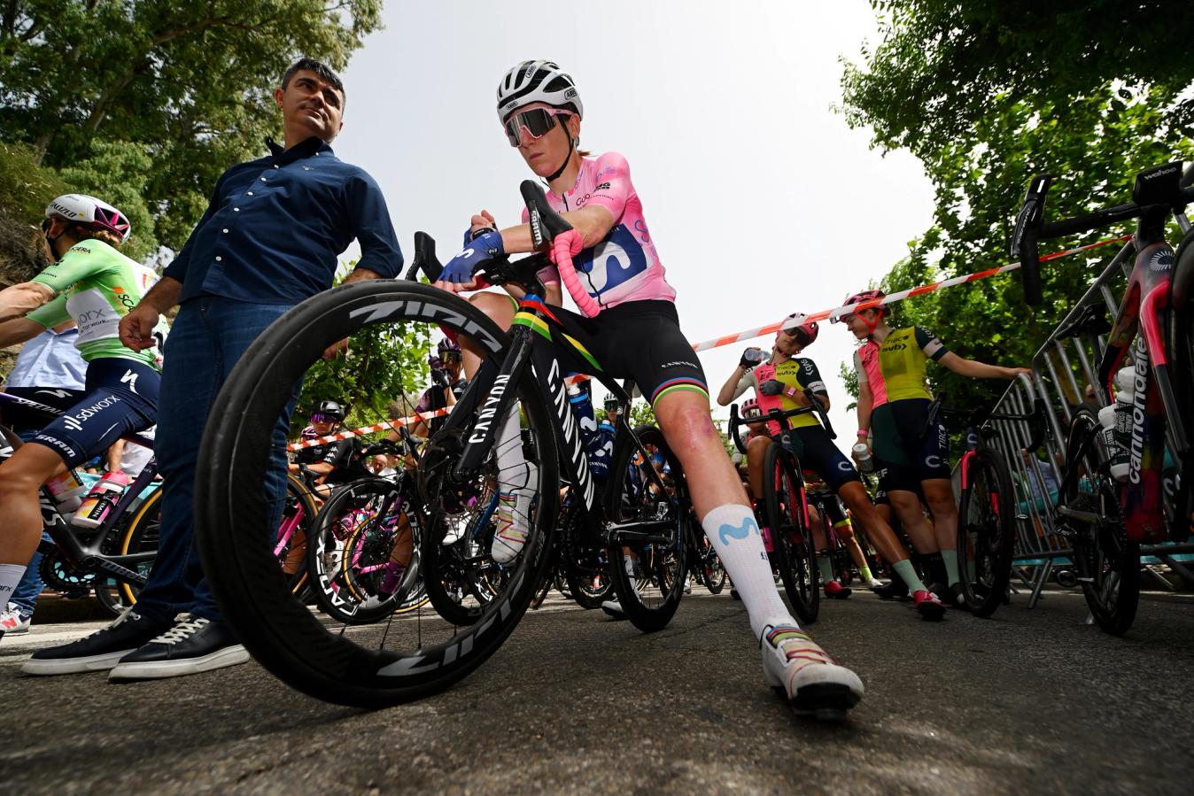 Annemiek van Vleuten and her Canyon Aeroad at the Giro Donne