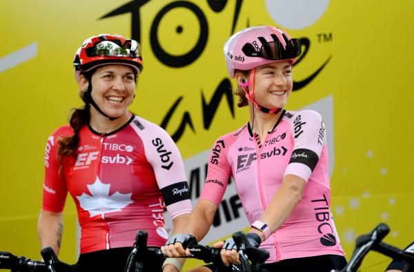 Alison Jackson and Veronica Ewers will continue as teammates at the new EF Education-Cannodale squad