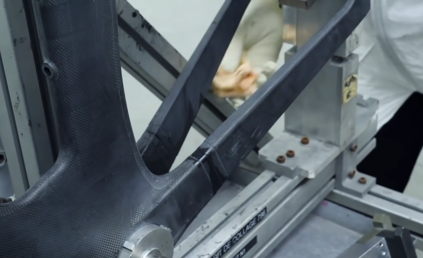 Most bike manufacturers use prepreg carbon fibre sheets to form their frames