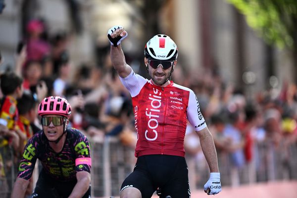 Benjamin Thomas takes Cofidis' first win of the season on stage 5 of the Giro d'Italia