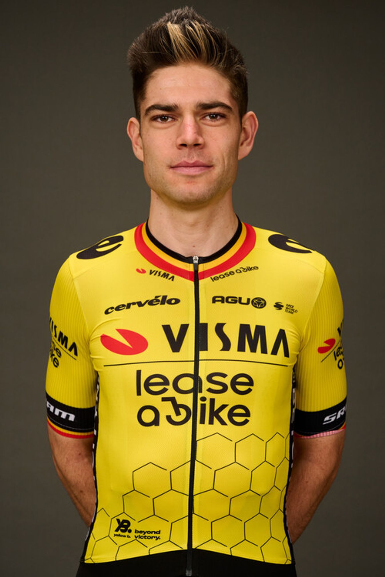 Wout van Aert shows off his new colours for 2024