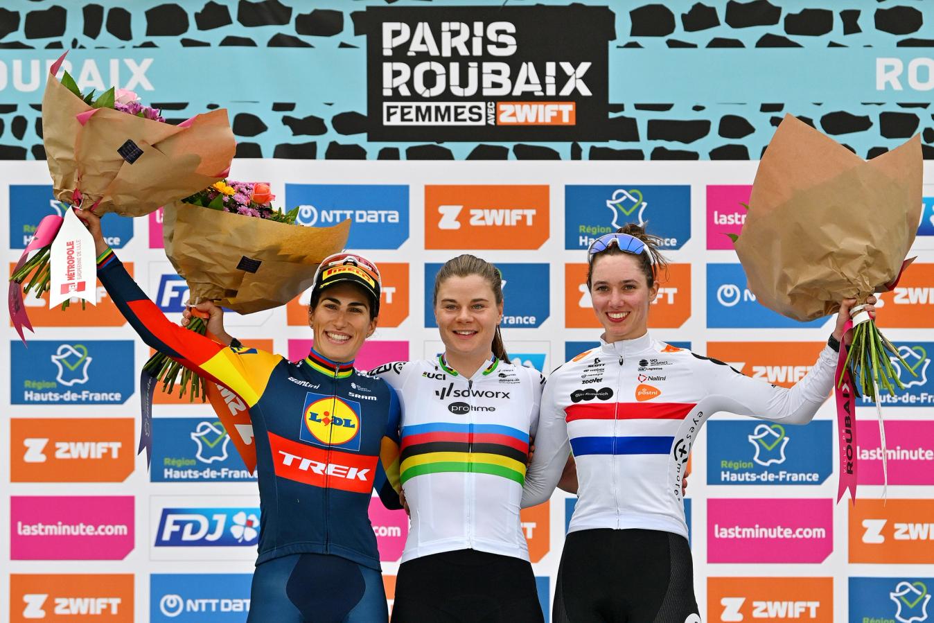 Lotte Kopecky became the first reigning world champion to win Paris-Roubaix Femmes
