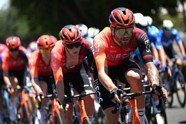 Ineos Grenadiers on stage 1 of the Tour Down Under