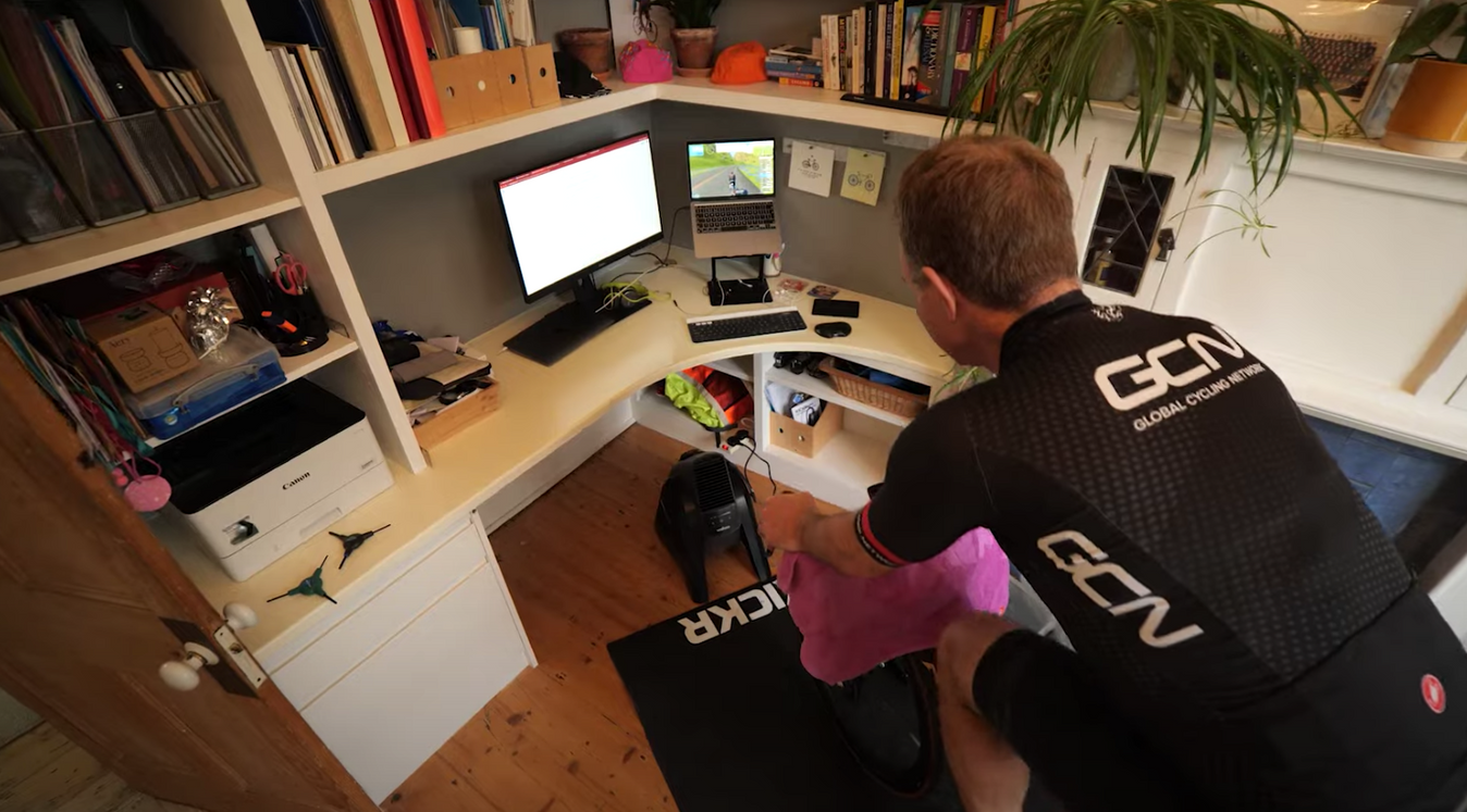 Matt's home office doubles up as a pain cave