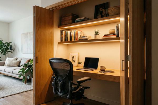 La Oficina Invisible: Transforma un Armario en tu Cloffice