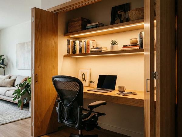 La Oficina Invisible: Transforma un Armario en tu Cloffice