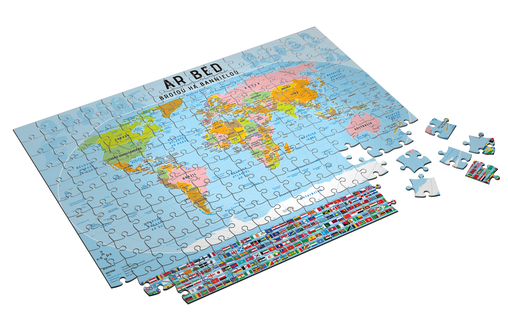 Puzzle Carte du Monde (1000 pièces)