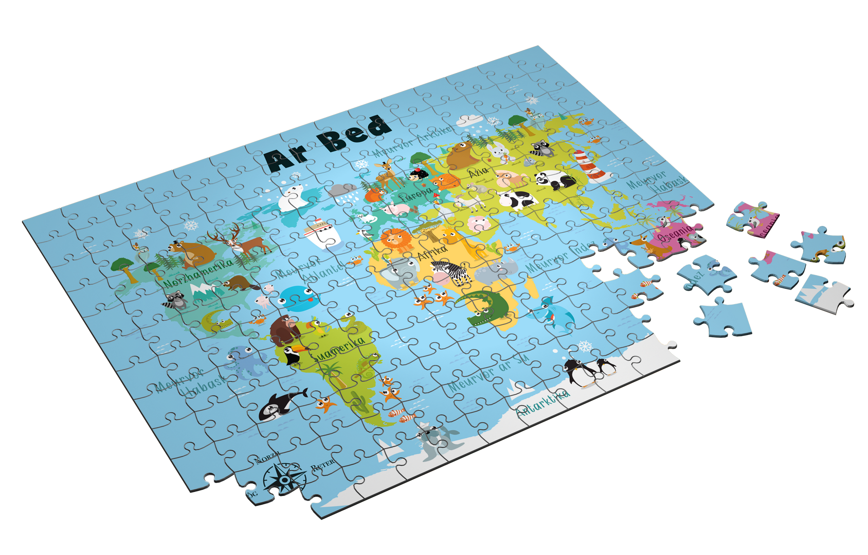 Puzzle Carte du Monde (280 pièces)
